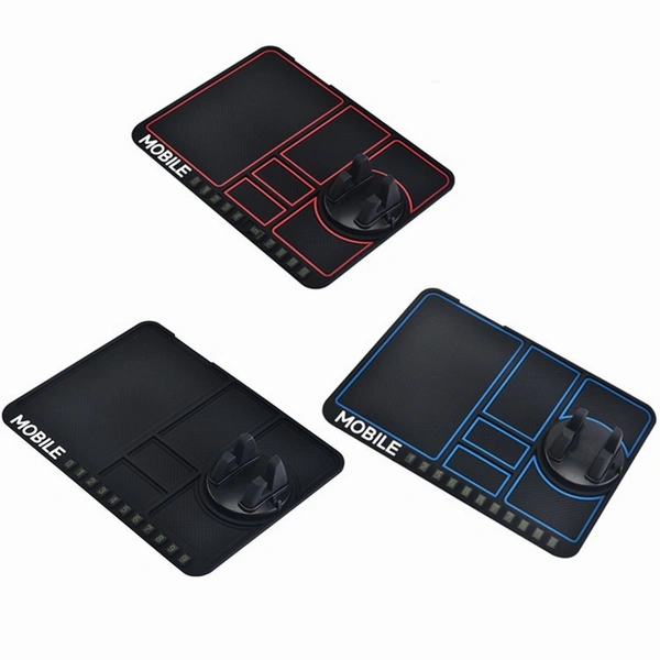 360° Rotating Car Phone Holder with Non-Slip Mat – Universal Dashboard & Air Vent Mount for Smartphones