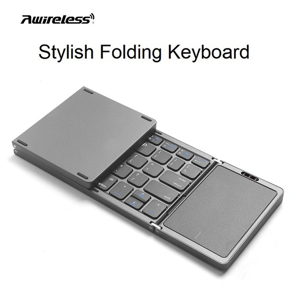 Portable Foldable Bluetooth Keyboard – Compact, Wireless, and Travel-Friendly