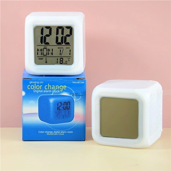 Colorful Color Changing Square Cube LED Light – RGB Modes, Remote-Controlled, Rechargeable