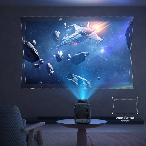 4K Smart Projector – Full HD 1080p, 4K Support, Android OS, Wi-Fi & Bluetooth Connectivity