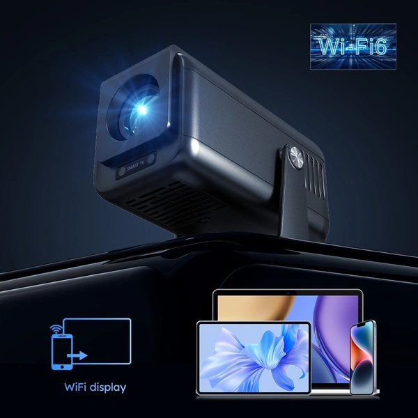 4K Smart Projector – Full HD 1080p, 4K Support, Android OS, Wi-Fi & Bluetooth Connectivity