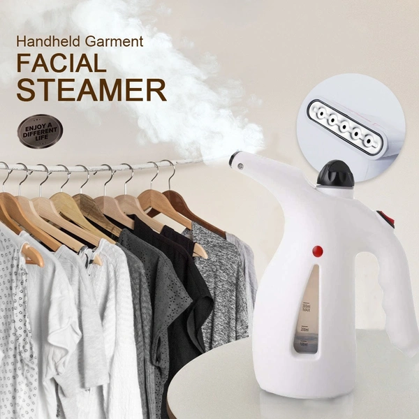 Portable Handheld Garment & Facial Steamer – 2-in-1 Clothes Ironing & Face Care, 800W, Travel-Friendly