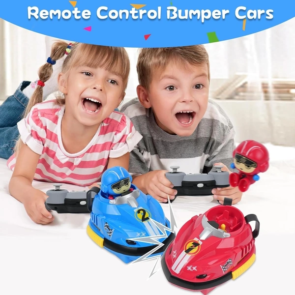  Remote Control Car with Music & LED Light RC Ejecting Bumper Cars for Kids RC Battle Car Set of 2 Players