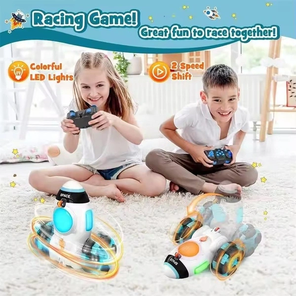 360° Rotating Space Rocket Water Spray Toy for Kids | Outdoor Summer Fun Garden Sprinkler