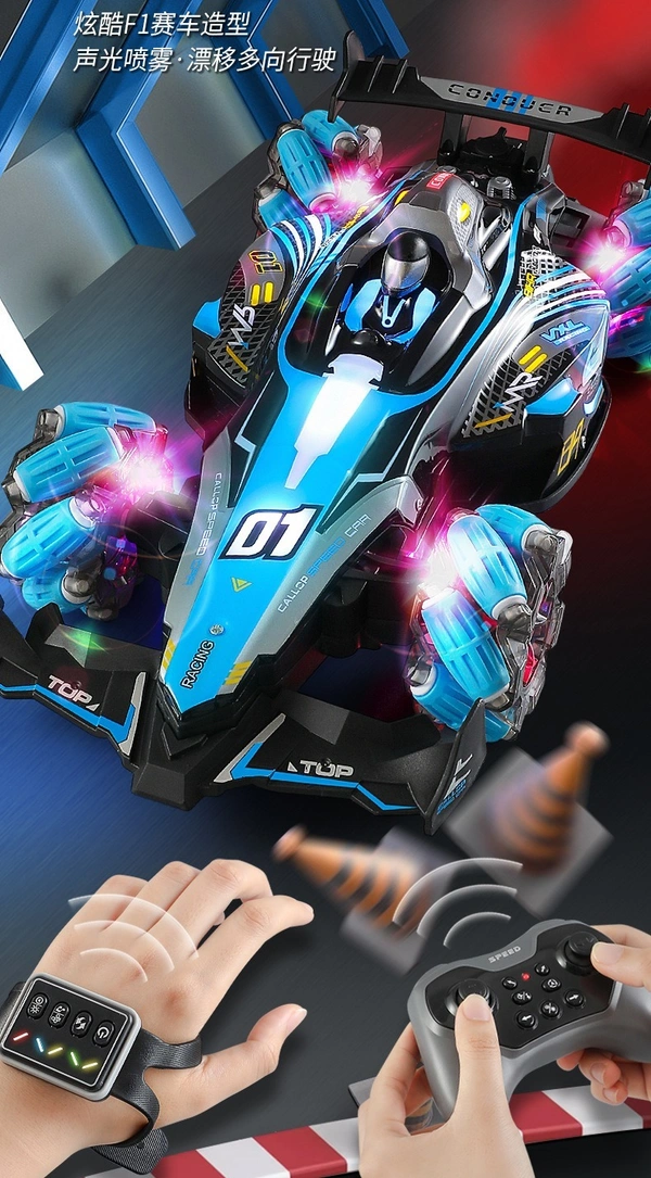4WD Drift F1 RC Racing Car | 2.4GHz High-Speed Remote Control Formula Car with LED Lights & Stunt Drift