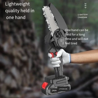 Cordless Mini Electric Chainsaw – Lightweight 6-Inch Pruning Tool with Rechargeable Battery