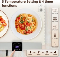 Foldable Silicone Food Warming Pad – Portable Electric Heating Mat for Home & Travel