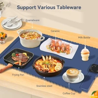 Foldable Silicone Food Warming Pad – Portable Electric Heating Mat for Home & Travel