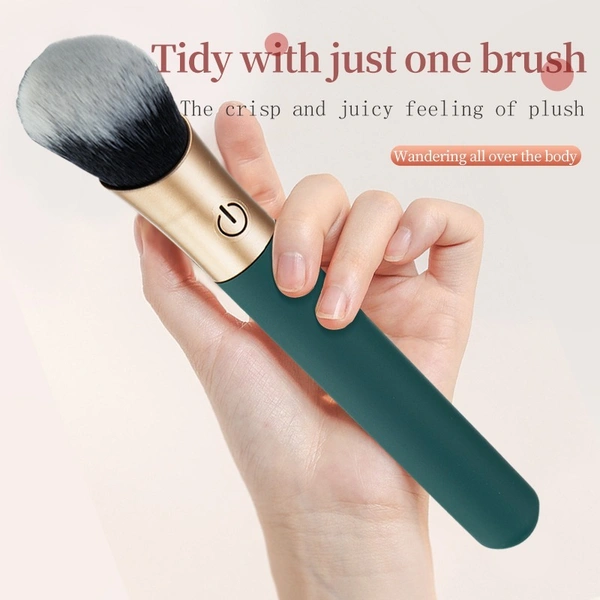 10-Frequency Electric Makeup Brush with Vibrating Facial Massager