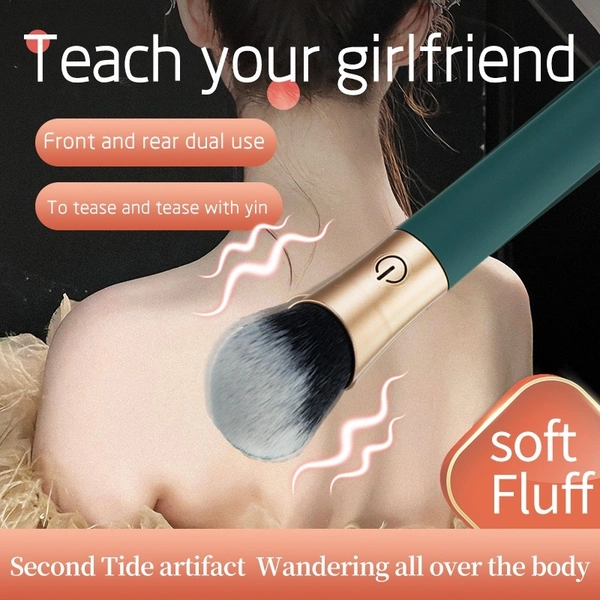 10-Frequency Electric Makeup Brush with Vibrating Facial Massager