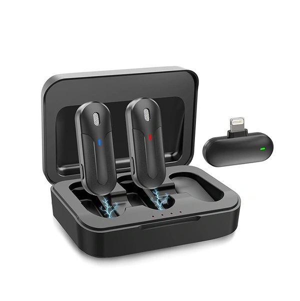 DI56 2.4GHz Low Delay Wireless Lavalier Microphone – Plug & Play, Noise Reduction, USB-C