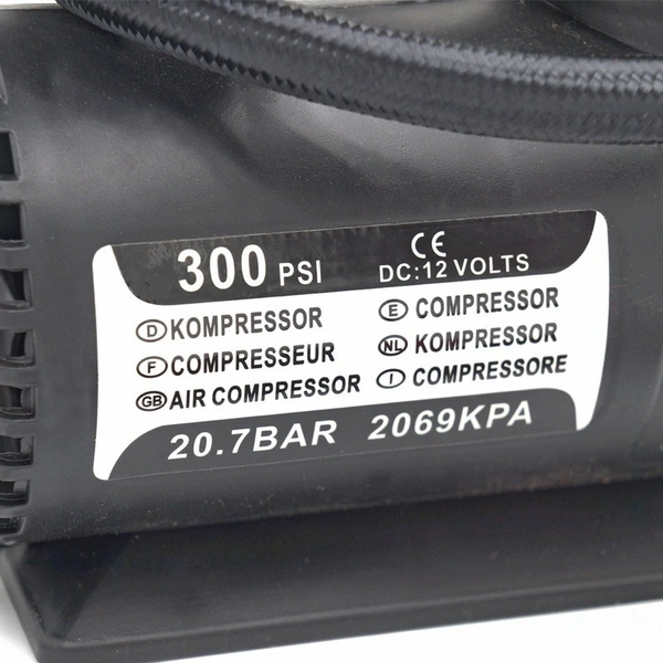 12V Professional Car Air Compressor – 300 PSI High-Performance Portable Tire Inflator