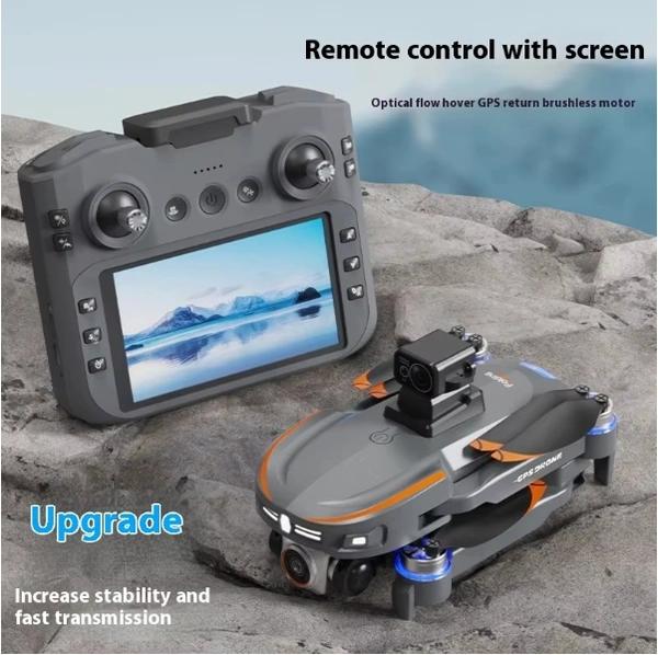 S28 GPS Brushless Drone with EIS HD Camera, Intelligent Obstacle Avoidance, and 360° Flip Stunt – Triple Camera, Long Battery, LED Lights