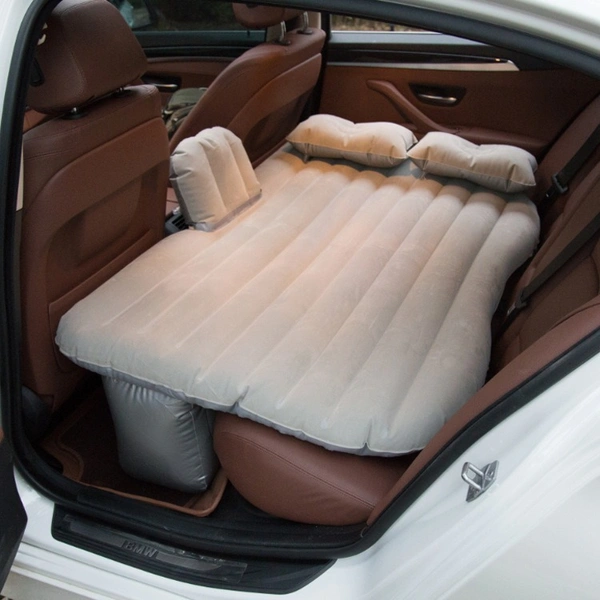 Premium Car Air Bed Mattress with Pump & 2 Pillows – Travel, Camping & Backseat Inflatable Bed | Car sofa