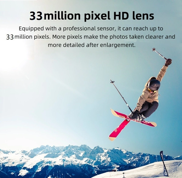  8K Ultra HD Action Camera | Waterproof, 170° Wide Angle, WiFi, Touchscreen, 6K/8K Video, Sports & Vlogging