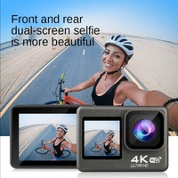 Q60AR 4K WiFi Action Camera | Waterproof, Wide-Angle, Touchscreen, Sports, Bike & Travel Vlogging Cam