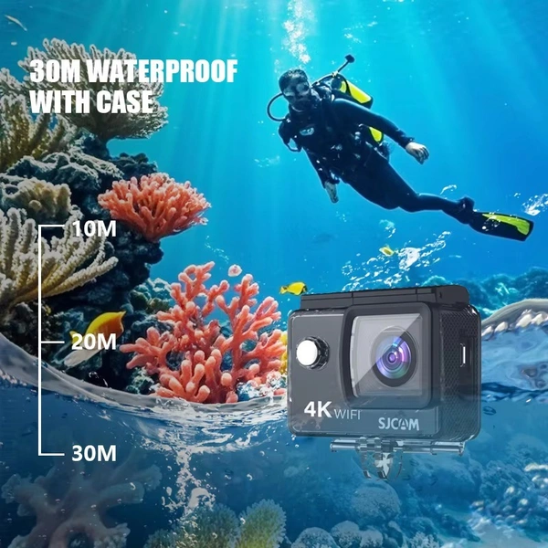 SJCAM SJ4000 Air 4K Action Camera | WiFi, 16MP Photos, 170° Wide-Angle Lens, Waterproof Case Included