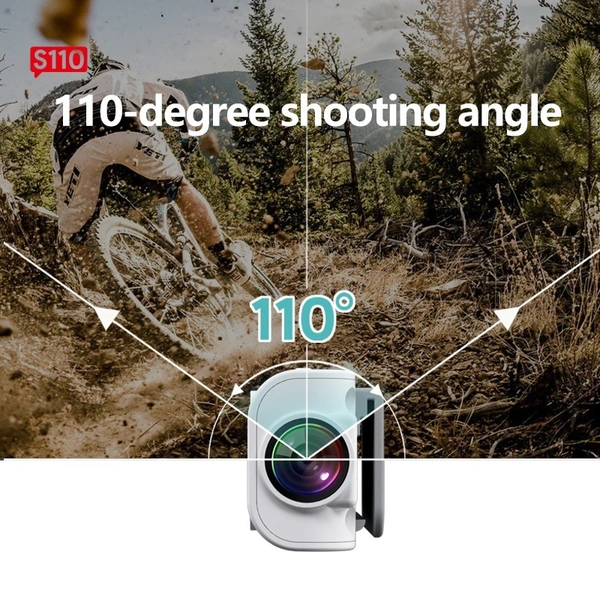 S110 2.7K Digital Video Camera | 110° Wide Angle Camcorder with 16X Zoom & Dual Battery