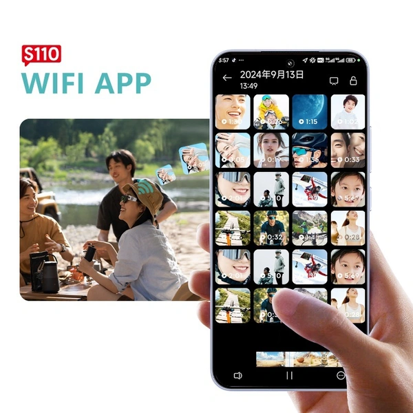S110 2.7K Digital Video Camera | 110° Wide Angle Camcorder with 16X Zoom & Dual Battery
