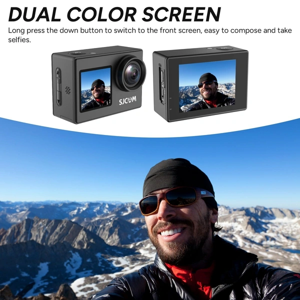 SJCAM SJ4000 Dual-Screen 4K Action Camera | Waterproof, Wi-Fi, 16MP, 170° Wide Angle
