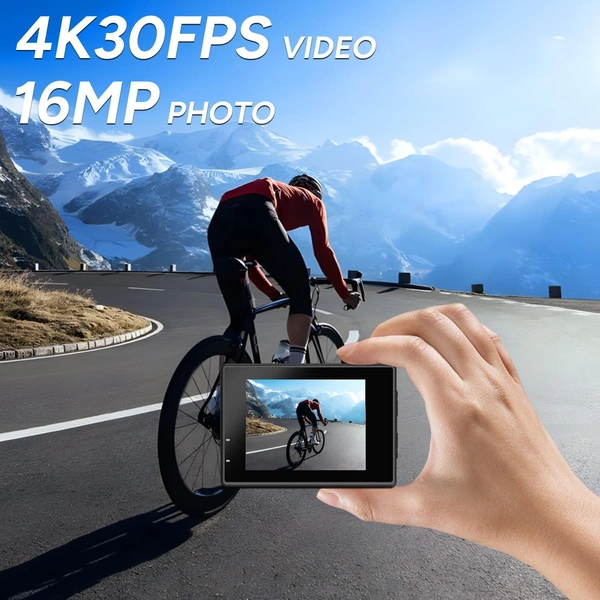 SJCAM SJ4000 Dual-Screen 4K Action Camera | Waterproof, Wi-Fi, 16MP, 170° Wide Angle