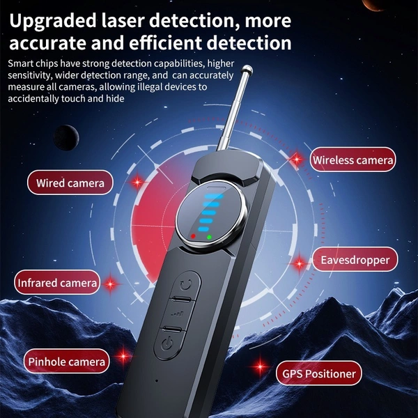Microspie GPS Detector | Hidden Camera, Audio Bug & GPS Tracker Detector | Anti-Spy Signal Scanner