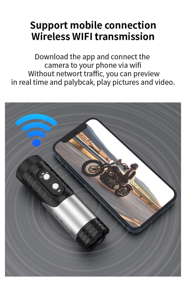 DV5000 4K HD Anti-Shake Mini Action Camera | Waterproof Sports Cam with EIS, Wi-Fi & Wide-Angle Lens