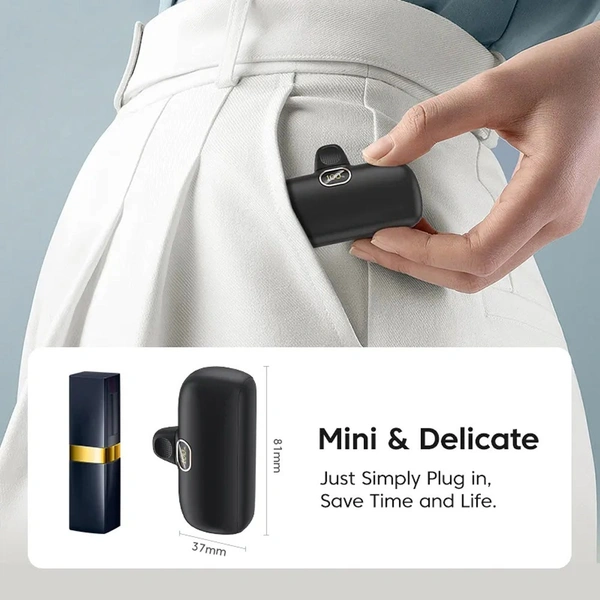 5000mAh Mini Fast Charging Power Bank | Type-C Portable Charger | Airline-Approved