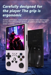 R36 Max 4-Inch Handheld Game Console | 30,000+ Games | 4000mAh Battery | 4K Display Support | Dual SD Card