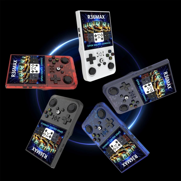 R36 Max 4-Inch Handheld Game Console | 30,000+ Games | 4000mAh Battery | 4K Display Support | Dual SD Card