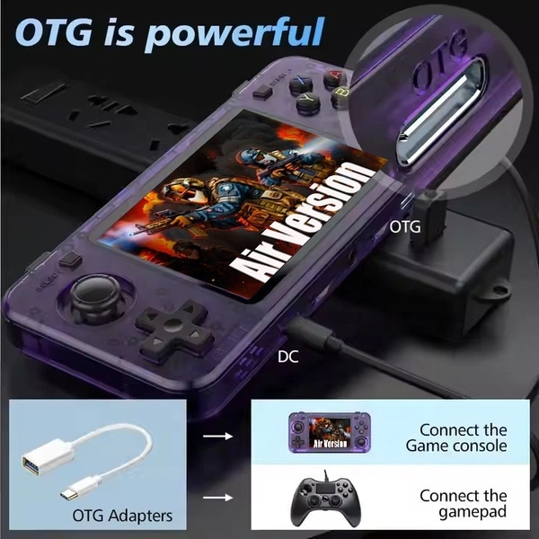R36H 128GB Handheld Game Console | 3.5″ IPS Display | 15,000+ Games | RK3326 | ArkOS
