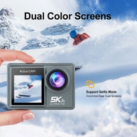 M60TRW 5K Waterproof Action Camera | Wide Angle Vlogging & Motorcycle Cam | Touchscreen