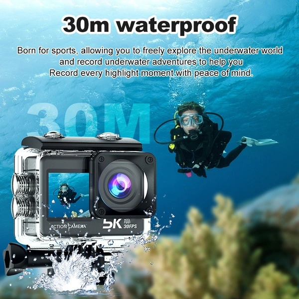 M40R 4K Waterproof Action Camera | Wide Angle Sports & Vlogging Cam