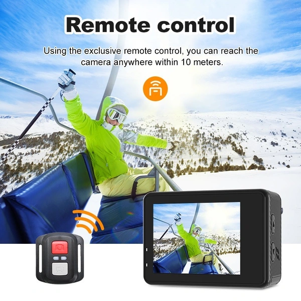 M40R 4K Waterproof Action Camera | Wide Angle Sports & Vlogging Cam
