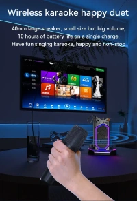 GQ18 Portable Bluetooth Wireless Speaker | 20W Stereo Sound, RGB Lights, 3100mAh Battery, TWS Pairing & IPX5 Waterproof