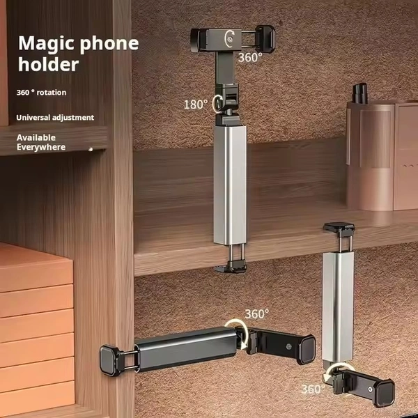 360° Rotating Universal Mobile Stand for Desk & Bed | Adjustable Stable Bracket for Smartphones