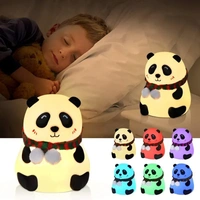 Touch Silicone Panda Night Light | Touch Control Silicone LED Lamp for Kids & Nursery