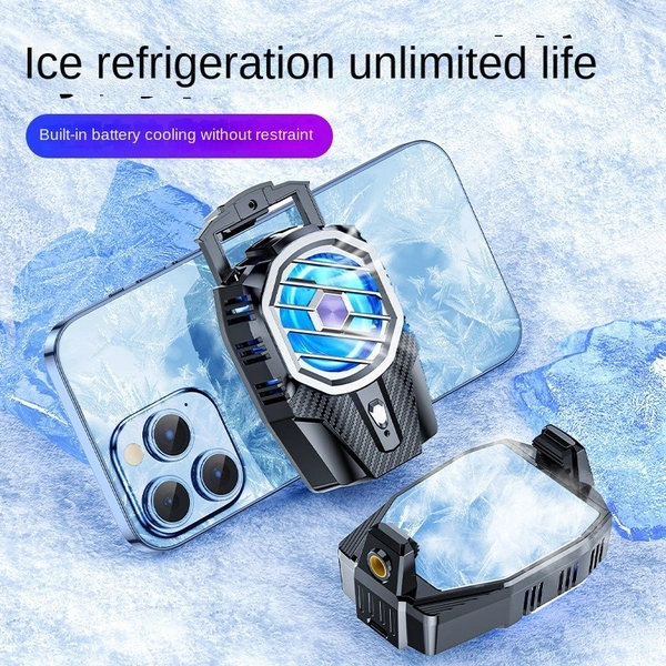 X91 Mobile Phone Cooler & Magnetic Holder – Semiconductor Fan, Built-in Battery, Adjustable, 3–7 in Phones