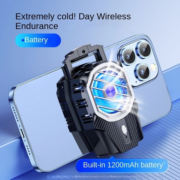 X91 Mobile Phone Cooler & Magnetic Holder – Semiconductor Fan, Built-in Battery, Adjustable, 3–7 in Phones