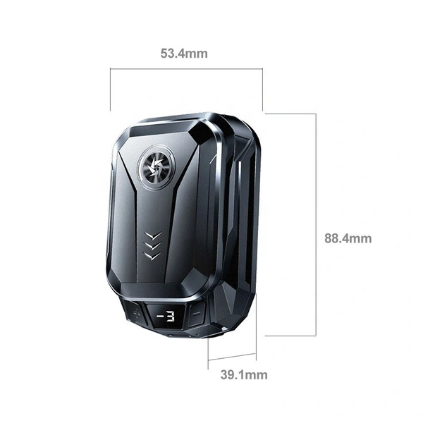 SL-14 Back-Clip Mobile Phone Cooler with 1500mAh Battery | Semiconductor Cooling, RGB Lights, Adjustable Clip for Gaming Phones