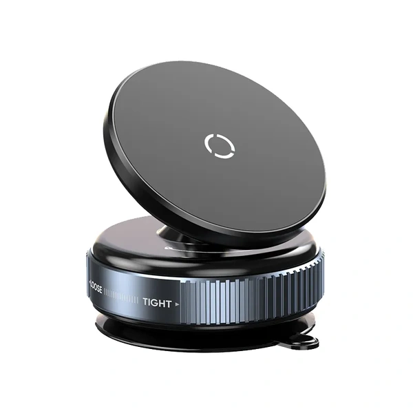 K009 Vacuum Magnetic Car Phone Holder | Strong Suction Cup, 360° Adjustable, Universal Dashboard & Windshield Mount