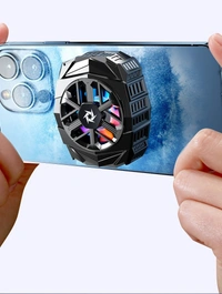 SL-03 Portable Wireless Phone Cooler | Semiconductor Cooling, Turbo Fan, 1000mAh Battery, RGB Lights for Mobile Gaming