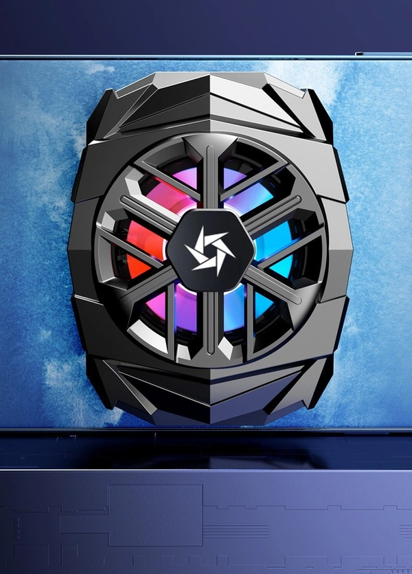SL-03 Portable Wireless Phone Cooler | Semiconductor Cooling, Turbo Fan, 1000mAh Battery, RGB Lights for Mobile Gaming