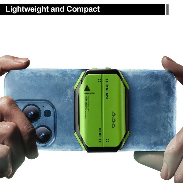 X111 Magnetic Wireless Mobile Phone Cooler | Semiconductor Cooling, Turbo Fan, 1800mAh Battery, RGB Lighting