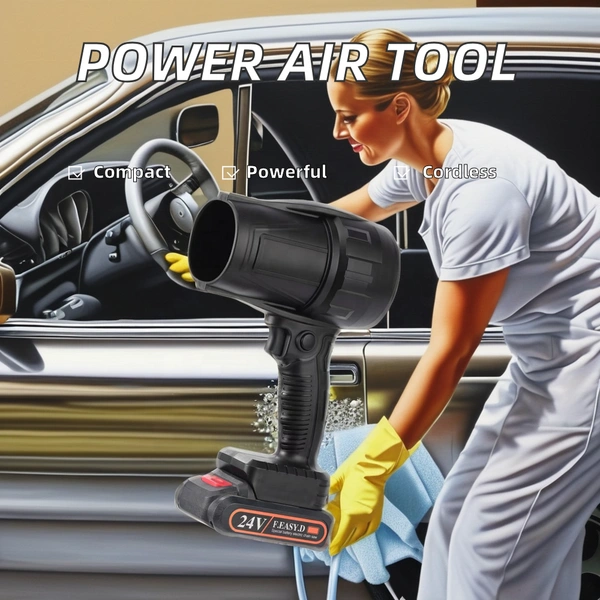 Mini Handheld Electric Cordless Leaf Blower | Powerful Motor, Rechargeable, Lightweight for Home, Car & Garden Cleaning