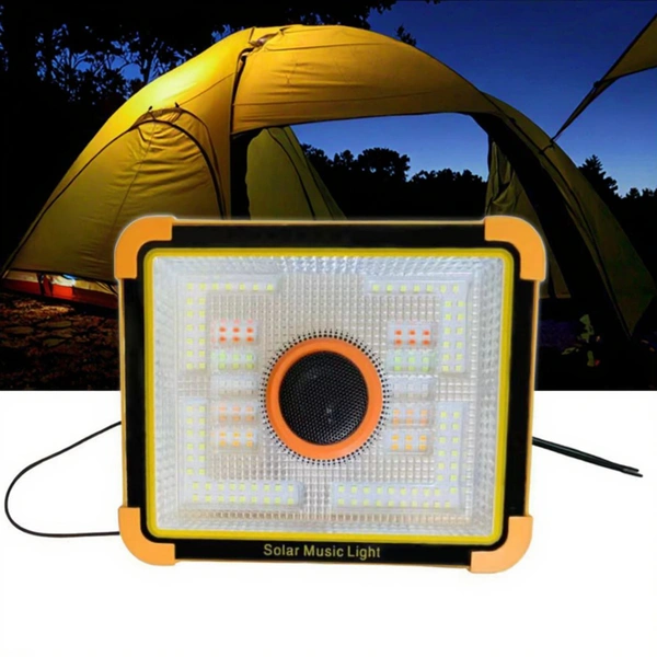 Ultra-Bright Solar-Powered Bluetooth Speaker & LED Light | Portable Outdoor Lantern