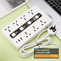 Multi-Hole Plug Socket Extension Board | Universal Power Strip with Surge Protection & Individual Switches