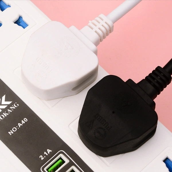 Multi-Port Power Strip with 6 Universal Sockets & 4 USB Ports | Surge Protection & Individual Switches