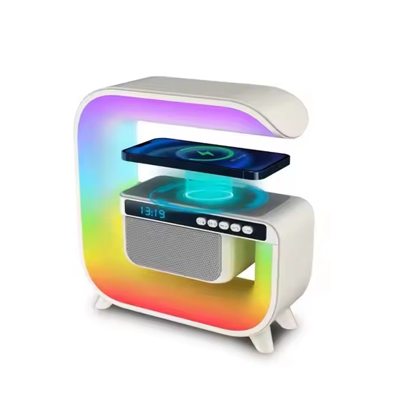 Multifunctional Bluetooth LED Night Light Speaker | Wireless Music Lamp with Touch Control & Alarm