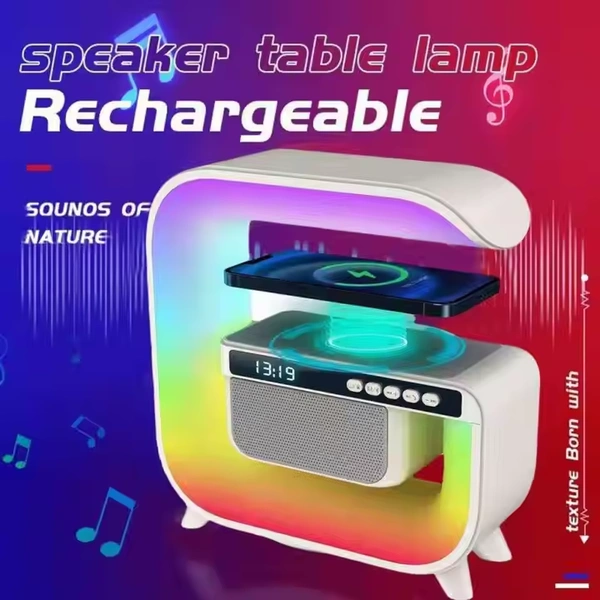 Multifunctional Bluetooth LED Night Light Speaker | Wireless Music Lamp with Touch Control & Alarm